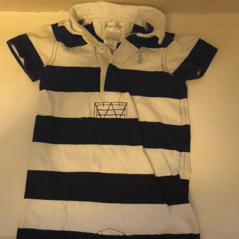 ralph lauren boy jumpsuit